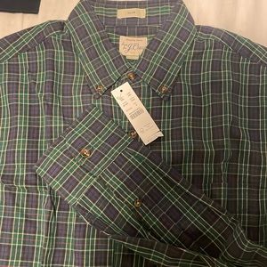 J Crew Brushed Twill super soft slim button up Slim Secret Wash Small Brand New